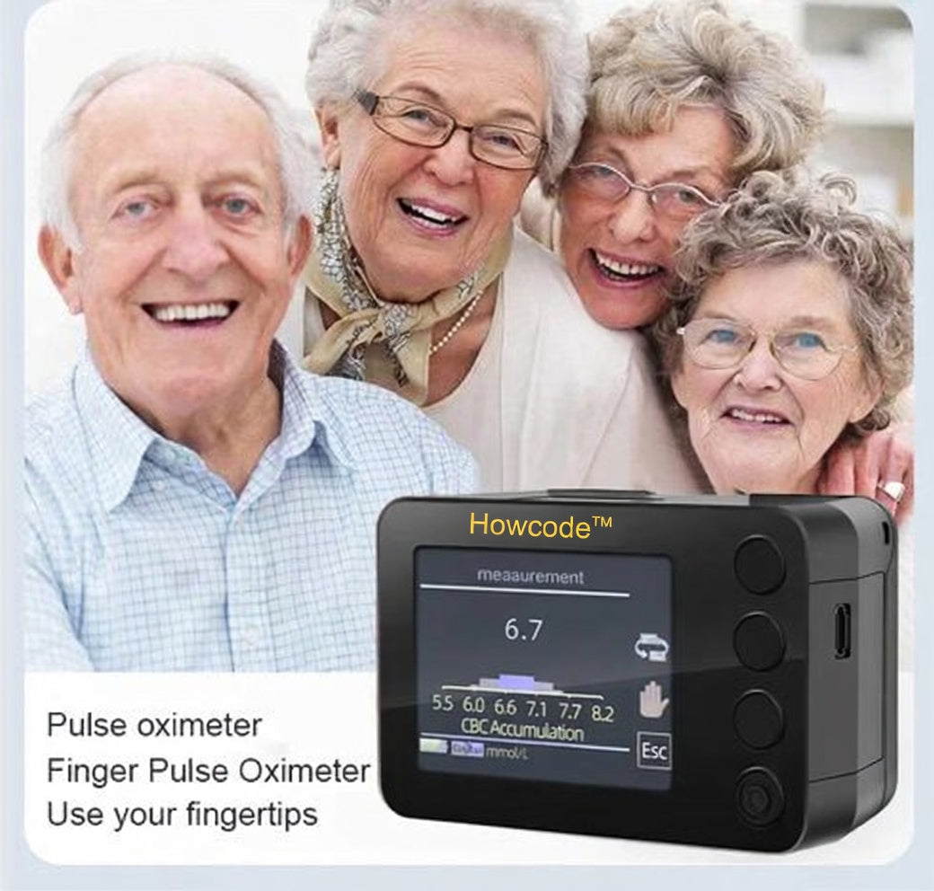 Howcode™ Advanced Non-Invasive Glucose Monitor-99.9% Accuracy + Exclusive Gift ✅TGA Approved
