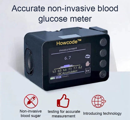 Howcode™ Advanced Non-Invasive Glucose Monitor-99.9% Accuracy + Exclusive Gift ✅TGA Approved