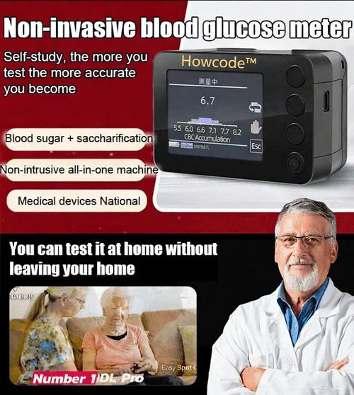 Howcode™ Advanced Non-Invasive Glucose Monitor-99.9% Accuracy + Exclusive Gift ✅TGA Approved